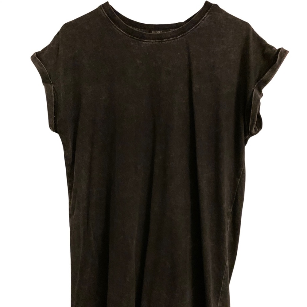 Gray Forever 21 T-Shirt Dress